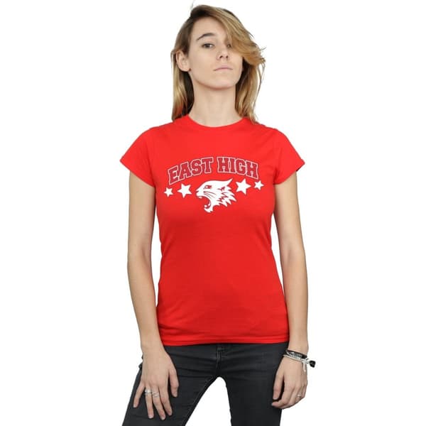 Disney Dam/Tjej High School Musical The Musical Wildcat Stars T-shirt i bomull
