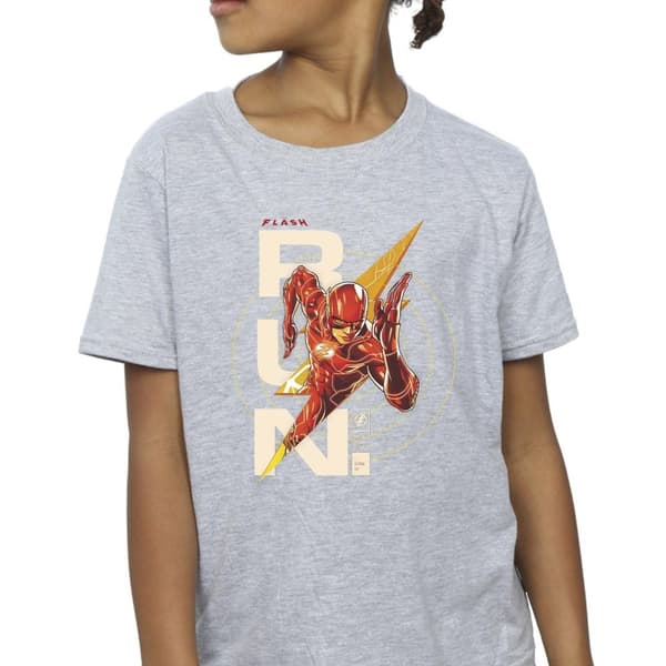 DC Comics T-shirt i bomull för flickor - The Flash Run