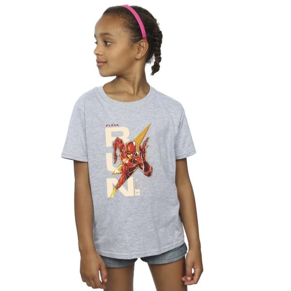DC Comics T-shirt i bomull för flickor - The Flash Run