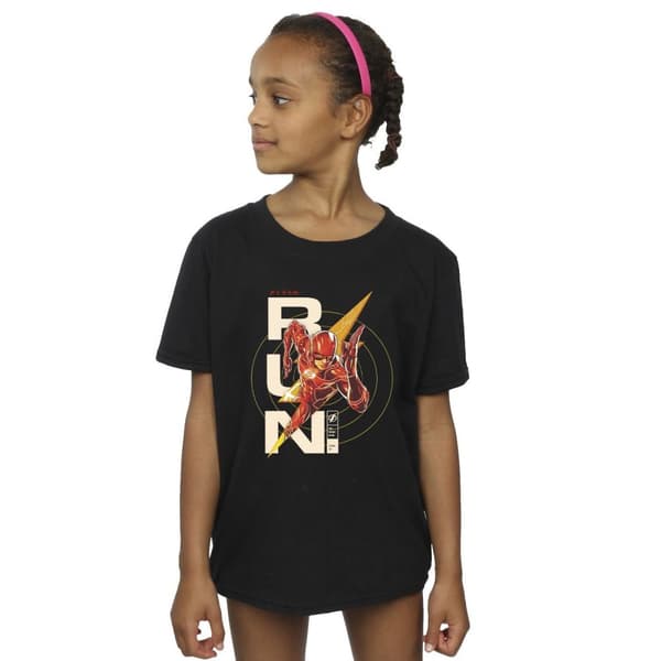 DC Comics T-shirt i bomull för flickor - The Flash Run