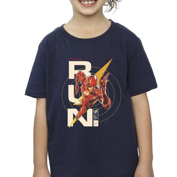 DC Comics T-shirt i bomull för flickor - The Flash Run