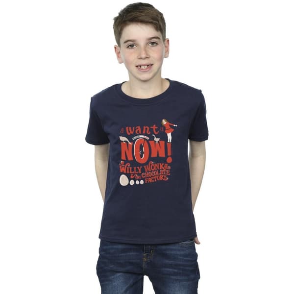 Willy Wonka Pojkar - Verruca Salt I Want It Now T-shirt