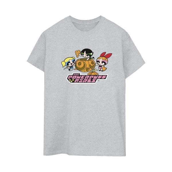 The Powerpuff Girls Dam/Tjej Flickor Pumpa Bomull Boyfriend T-shirt