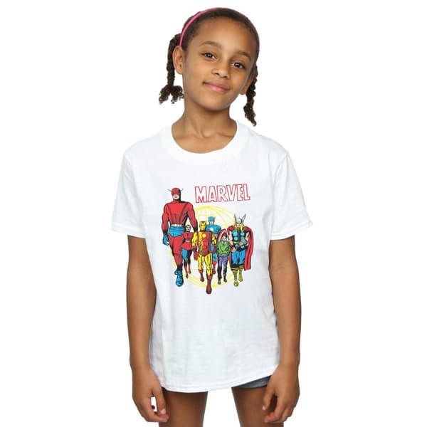 Marvel Comics Girls Atlas Group Cotton T-Shirt