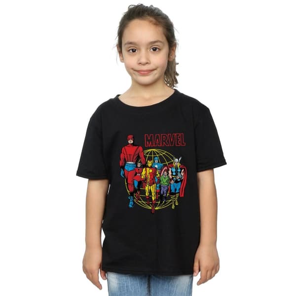 Marvel Comics Girls Atlas Group Cotton T-Shirt