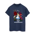 Miniatyrbilde 1 av 4: Disney Womens/Ladies Alice In Wonderland Flowers Cotton Boyfriend T-Shirt