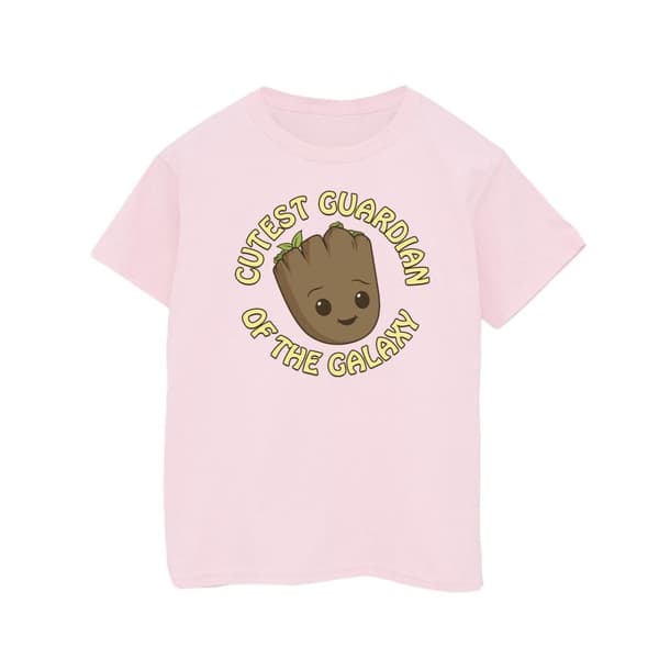 Marvel T-shirt i bomull med texten I Am Groot Cutest Guardian för flickor
