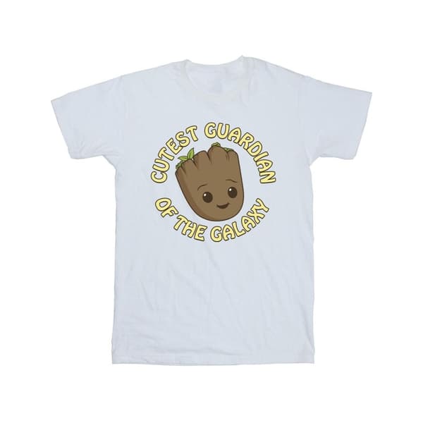 Marvel T-shirt i bomull med texten I Am Groot Cutest Guardian för flickor
