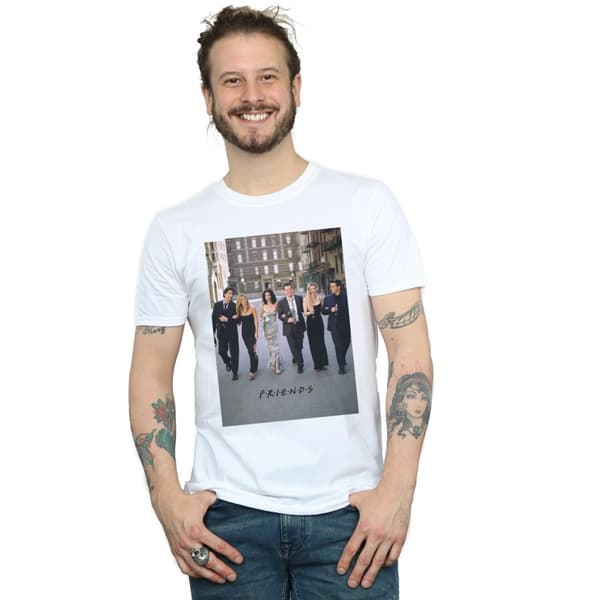 Friends Champagne och blommor - T-shirt, herr