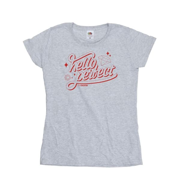 Netflix Dam/Tjej Sex Education Hello Perfect - T-shirt i bomull