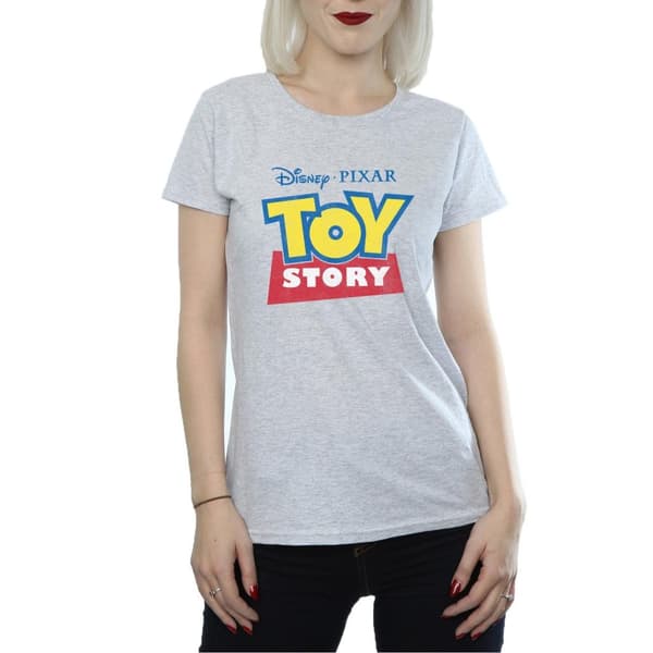 Disney Dam/Tjej - T-shirt i bomull med Toy Story-logotyp