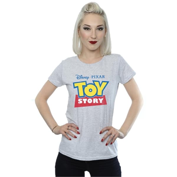 Disney Dam/Tjej - T-shirt i bomull med Toy Story-logotyp