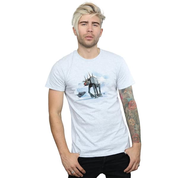 Star Wars Mens Christmas AT-AT Reindeer T-Shirt