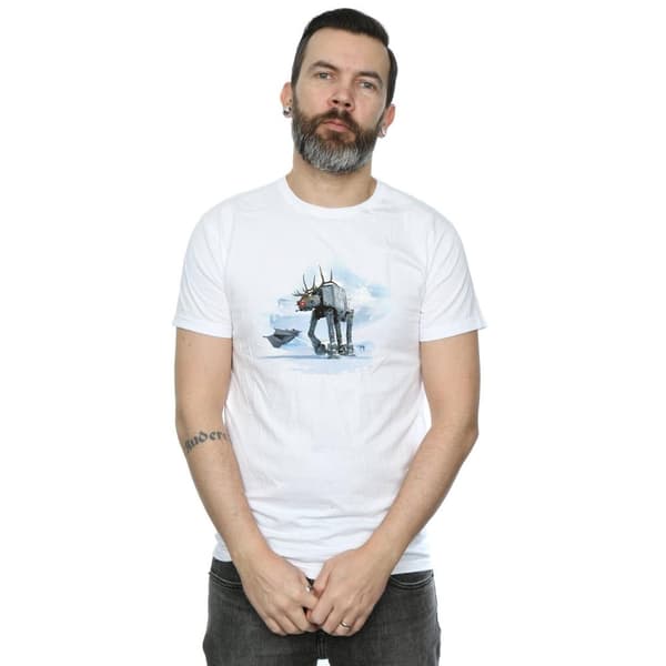 Star Wars Mens Christmas AT-AT Reindeer T-Shirt