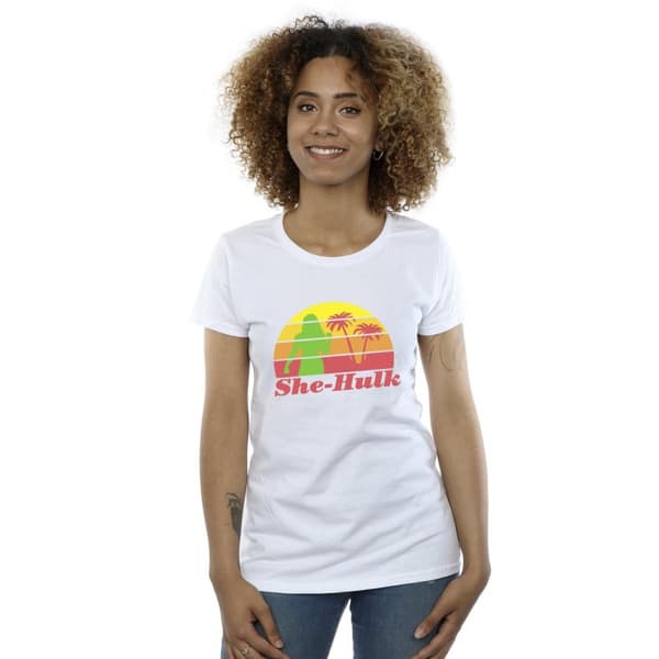 Marvel Womens/Ladies She-Hulk: Attorney At Law Sunset Flex Cotton T-Shirt