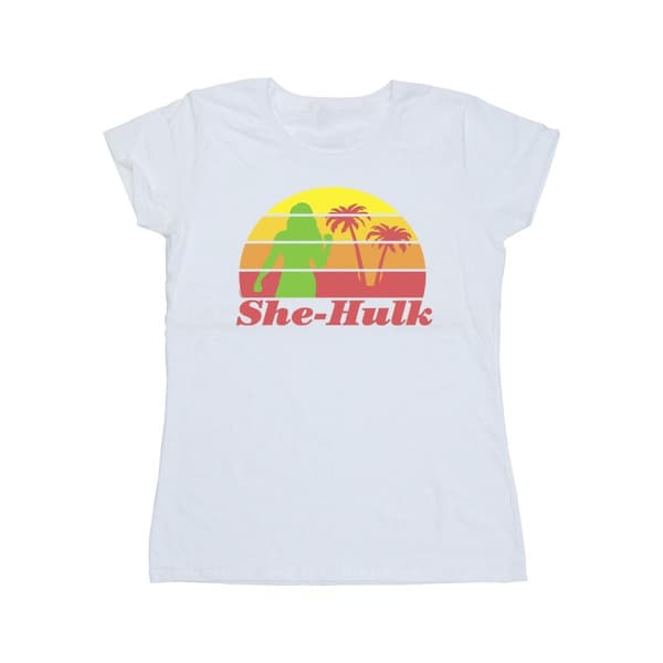 Marvel Womens/Ladies She-Hulk: Attorney At Law Sunset Flex Cotton T-Shirt