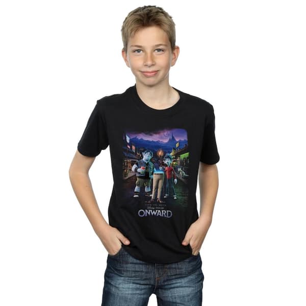 Disney Pojkar - T-shirt med karaktärsposter Onward