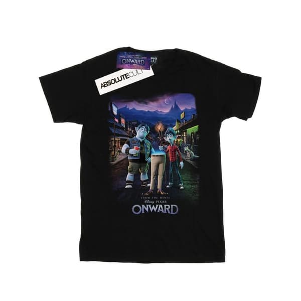 Disney Pojkar - T-shirt med karaktärsposter Onward Black 3-4 Years