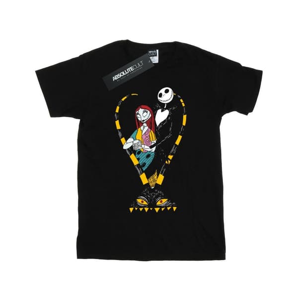 Disney Boys Nightmare Before Christmas Jack And Sally Love T-Shirt Black 12-13 Years