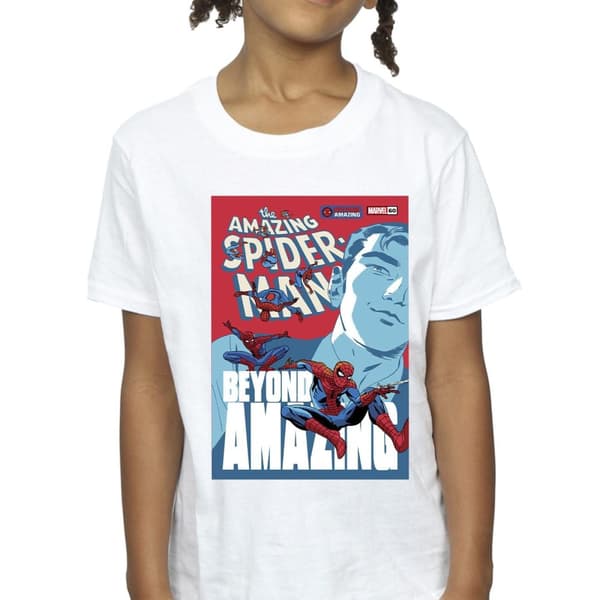 Marvel Spider-Man Beyond Amazing Cover T-shirt i bomull för flickor