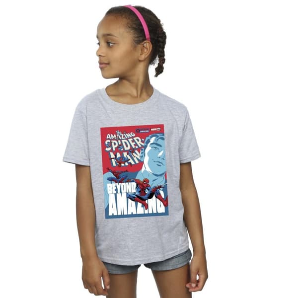 Marvel Spider-Man Beyond Amazing Cover T-shirt i bomull för flickor