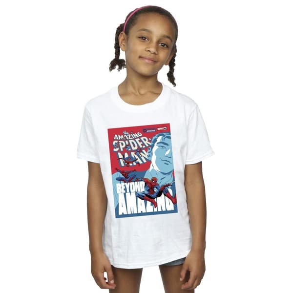 Marvel Spider-Man Beyond Amazing Cover T-shirt i bomull för flickor
