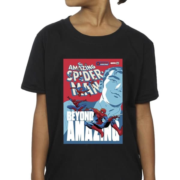 Marvel Spider-Man Beyond Amazing Cover T-shirt i bomull för flickor