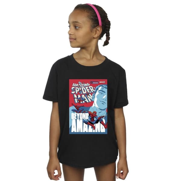 Marvel Spider-Man Beyond Amazing Cover T-shirt i bomull för flickor