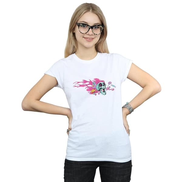 Disney Womens/Ladies Wreck It Ralph Candy Skull Cotton T-Shirt