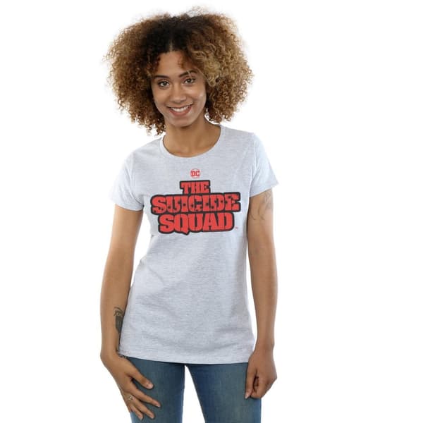 DC Comics Womens/Ladies The Suicide Squad Movie Logo Cotton T-Shirt