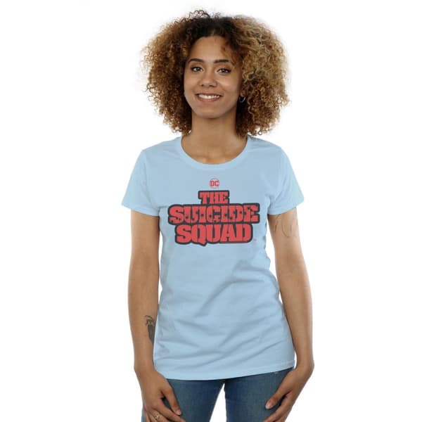 DC Comics Womens/Ladies The Suicide Squad Movie Logo Cotton T-Shirt