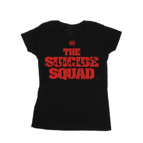 DC Comics Womens/Ladies The Suicide Squad Movie Logo Cotton T-Shirt