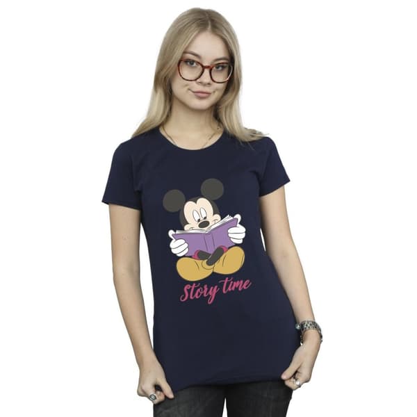 Disney Dam/Tjej Musse Pigg Sagostund T-shirt i bomull