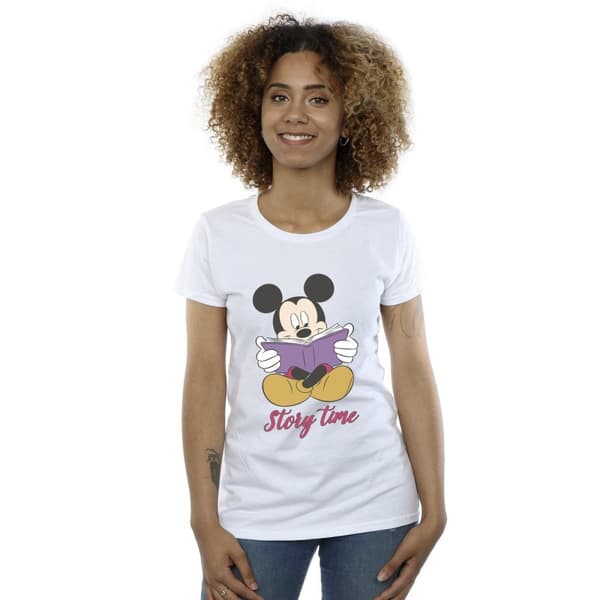 Disney Dam/Tjej Musse Pigg Sagostund T-shirt i bomull