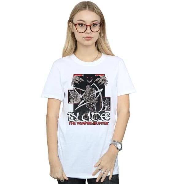 Marvel Womens/Ladies Blade The Vampire Hunter Cotton Boyfriend T-Shirt