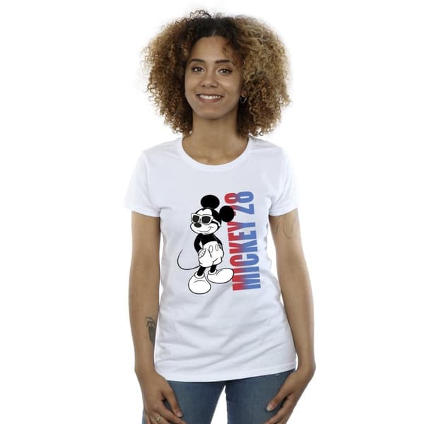Disney Dam/Tjej Musse Pigg Gradient Bomull T-shirt