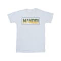 Miniatyrbild 1 av 3: Star Wars T-shirt i bomull med Mandalorian Mando-utskärning för flickor