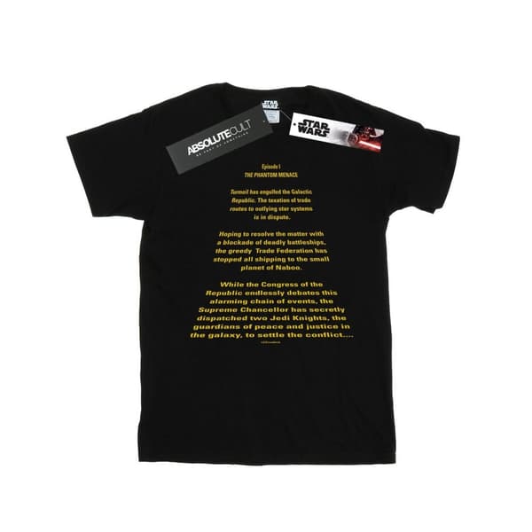 Star Wars Boys The Phantom Menace Opening Crawl T-Shirt