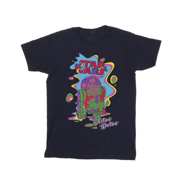 Star Wars Girls R2D2 Pop Art Cotton T-Shirt