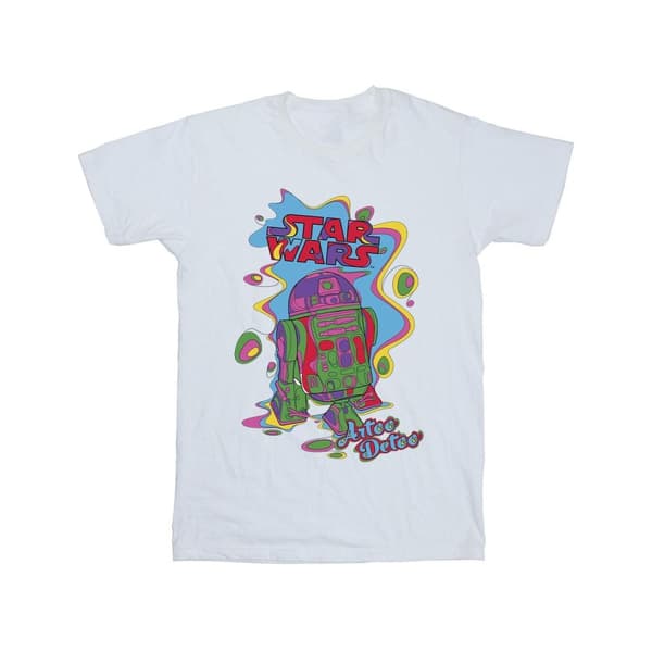 Star Wars Girls R2D2 Pop Art Cotton T-Shirt