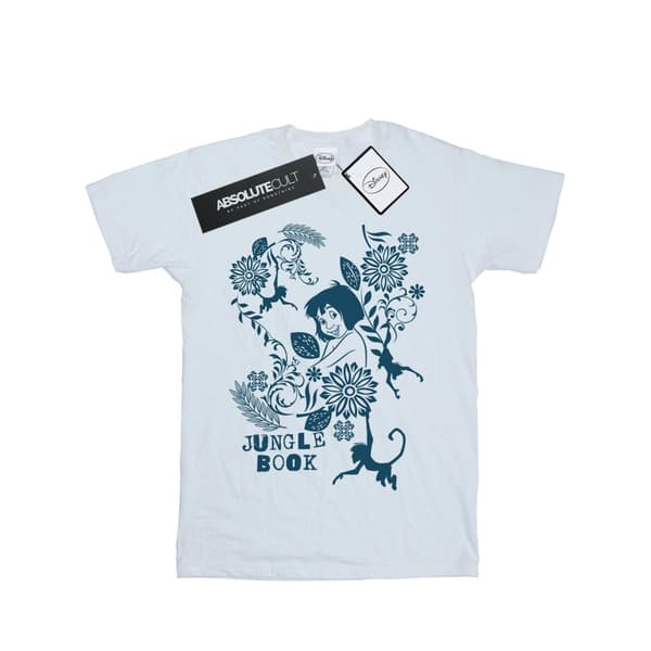 Disney Womens/Ladies The Jugle Book Mowgli Tale Cotton Boyfriend T-Shirt