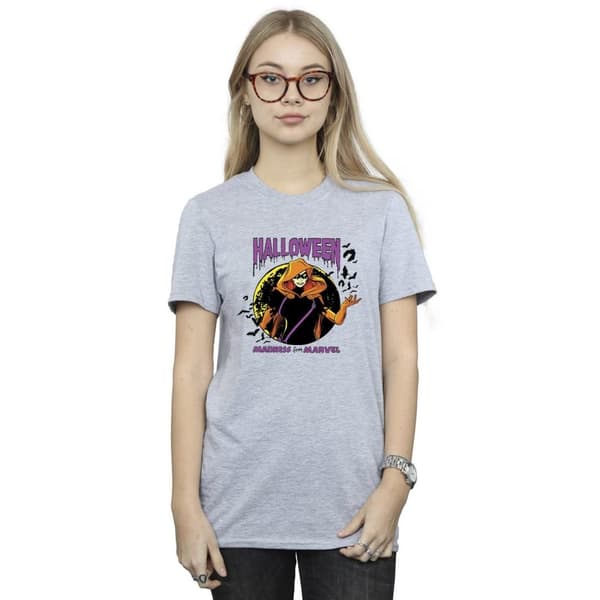 Marvel Womens/Ladies Black Widow Halloween Cotton Boyfriend T-Shirt