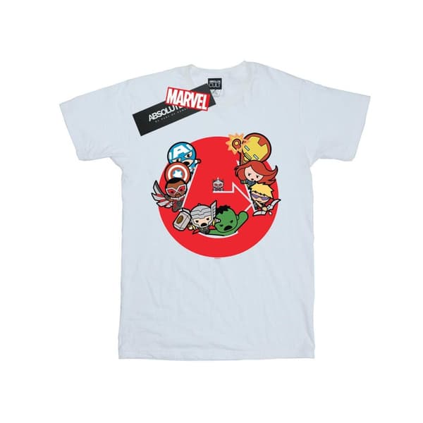 Marvel Dam/kvinnor Kawaii Avengers Ready Steady War Boyfriend T-shirt i bomull