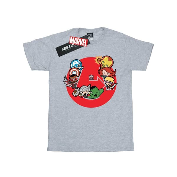 Marvel Dam/kvinnor Kawaii Avengers Ready Steady War Boyfriend T-shirt i bomull