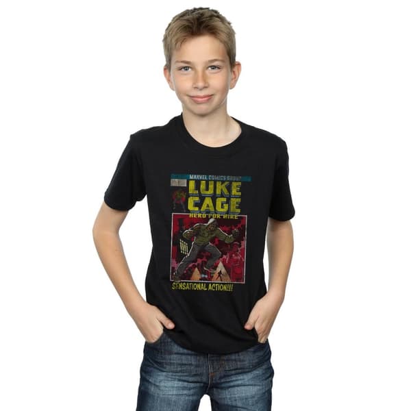 Marvel Boys Luke Cage Distressed Yourself T-Shirt