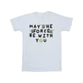 Miniatyrbilde 1 av 4: Star Wars Girls The Mandalorian Grogu May The Force Be With You Cotton T-Shirt