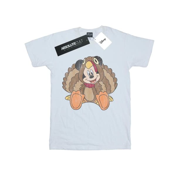 Disney Mens Musse Pigg Thanksgiving kalkon kostym T-shirt