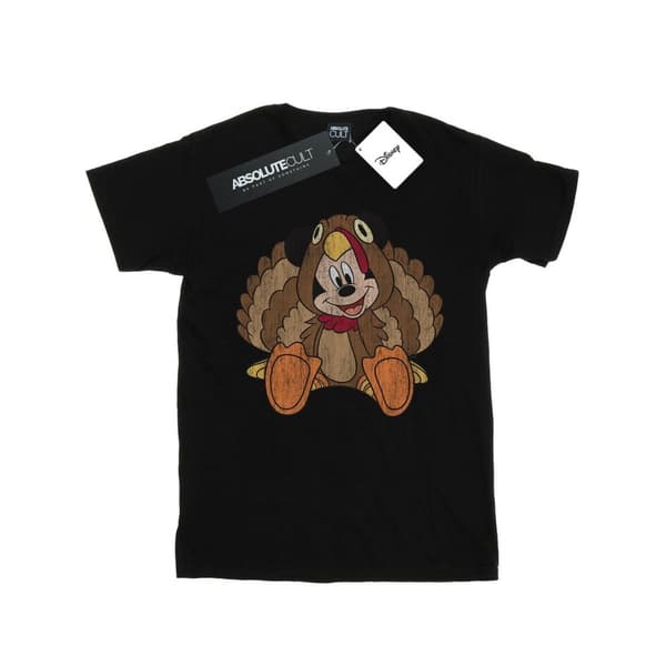Disney Mens Musse Pigg Thanksgiving kalkon kostym T-shirt