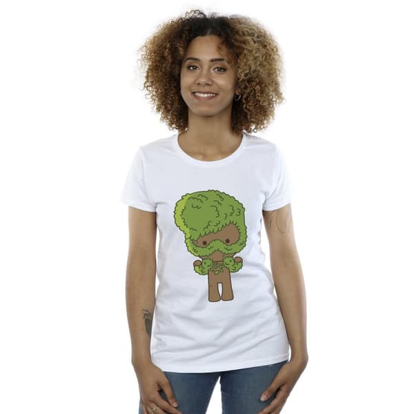 Marvel Womens/Ladies I Am Groot Chibi Flex Cotton T-Shirt