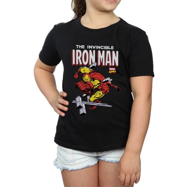 Marvel Iron Man Smash T-shirt i bomull för flickor